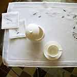 servizio da thè in pizzo (merletto)